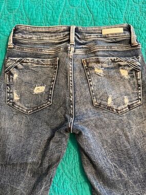 Buckle Black Women’s Distressed Blue Jeans - Classic Mid Wash